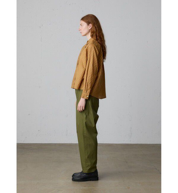 MidiUmi「MidiUmi ドット柄ダッチカラーシャツ」|シャツ・ブラウス|