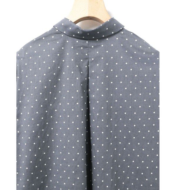 MidiUmi「MidiUmi ドット柄ダッチカラーシャツ」|シャツ・ブラウス|