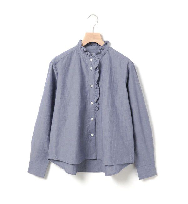 MidiUmi「MidiUmi フロントハーフフリルシャツ」|シャツ・ブラウス|