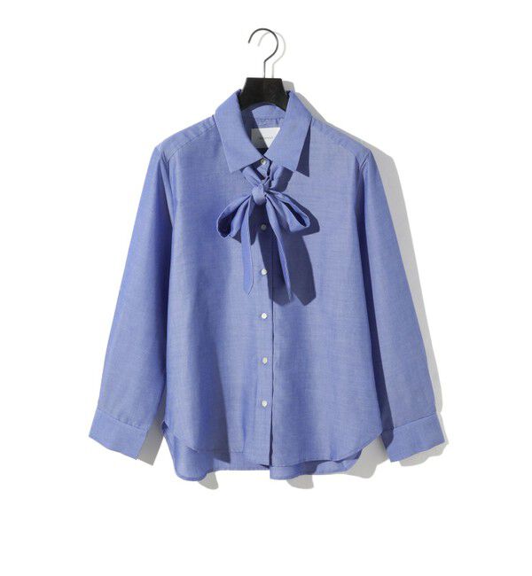 MIDIUMISOLID「MIDIUMISOLID for Ladies レギュラーカラータイ付シャツ」|シャツ・ブラウス|