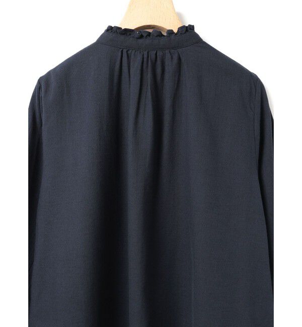 MidiUmi「MidiUmi フリルカラーギャザーネックシャツ」|シャツ・ブラウス|