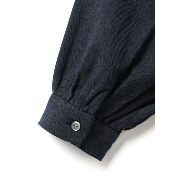 MidiUmi「MidiUmi フリルカラーギャザーネックシャツ」|シャツ・ブラウス|