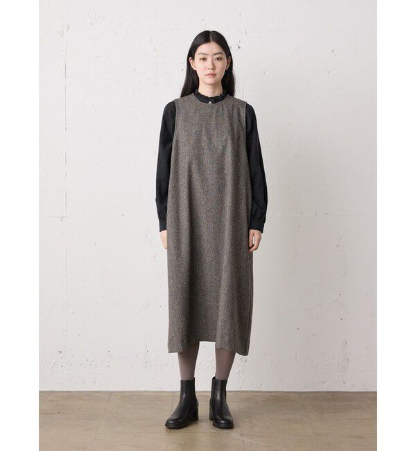 MidiUmi「MidiUmi フリルカラーギャザーネックシャツ」|シャツ・ブラウス|