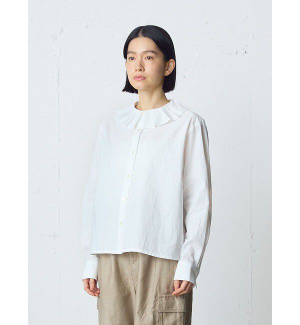 MidiUmi「MidiUmi タックカラーシャツ」|シャツ・ブラウス|