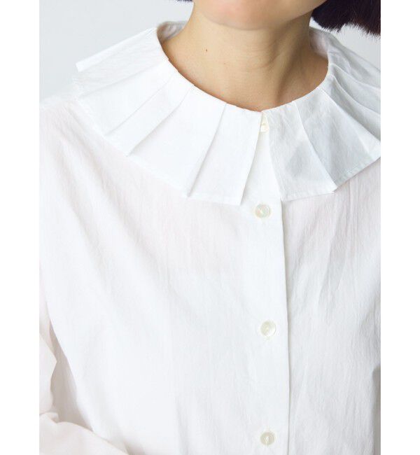 MidiUmi「MidiUmi タックカラーシャツ」|シャツ・ブラウス|