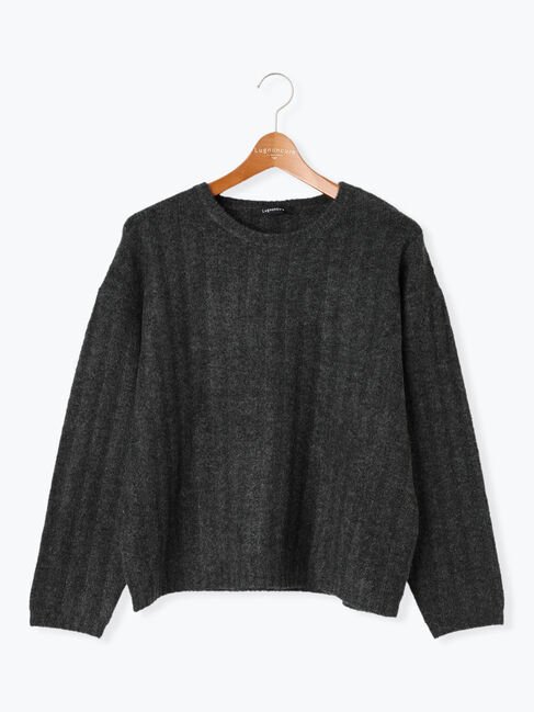 Lugnoncure「ふわふわワイドリブニット」|ニット・セーター|