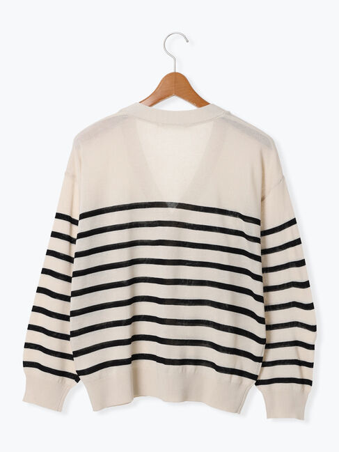 Lugnoncure「【接触冷感】無地/柄アソートVネックカーディガン」|カーディガン|