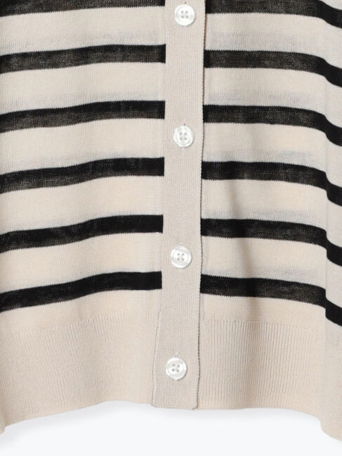 Lugnoncure「【接触冷感】無地/柄アソートVネックカーディガン」|カーディガン|