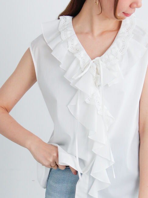 Te chichi「ラッフルフリルレースブラウス」|シャツ・ブラウス|