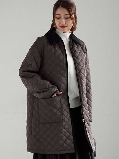 Te chichi「キルティングミドルコート」|その他|チャコールグレー