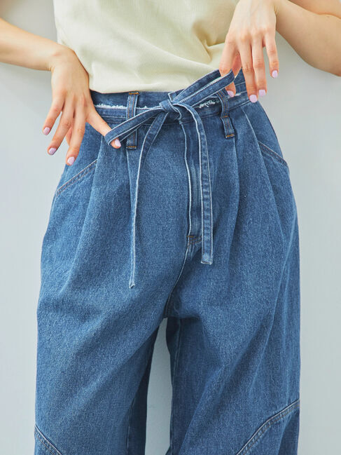 SM2「デニム/ツイル 切替ワイドパンツ」|その他|