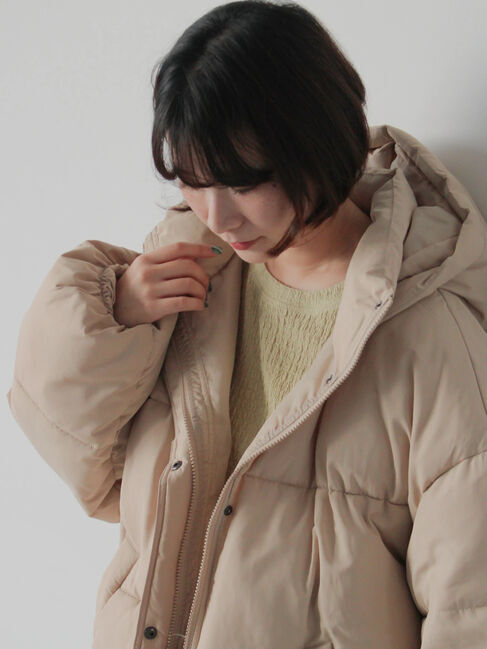 Samansa Mos2 blue「ふくれジャカードクルーネックプルオーバー」|Tシャツ・カットソー|