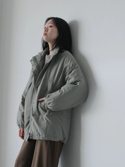 Samansa Mos2 blue「中綿モンスターコート」|その他|