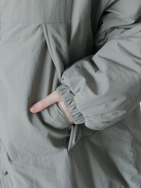 Samansa Mos2 blue「中綿モンスターコート」|その他|