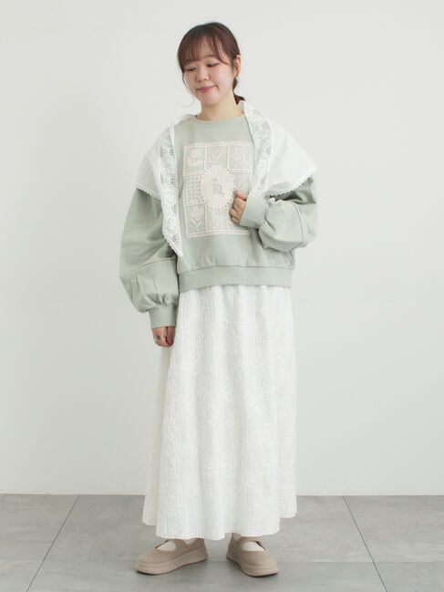 Samansa Mos2「ローズ柄レースストール」|その他|