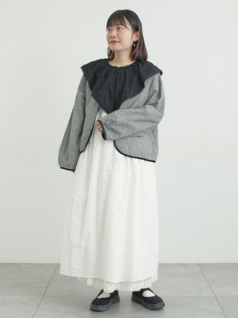 Samansa Mos2「ローズ柄レーススクエアネックワンピース」|ワンピース|