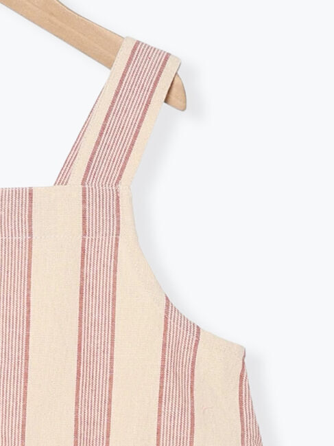 Samansa Mos2 Lagom「ストライプ柄ジャンバースカート」|スカート|