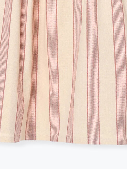 Samansa Mos2 Lagom「ストライプ柄ジャンバースカート」|スカート|