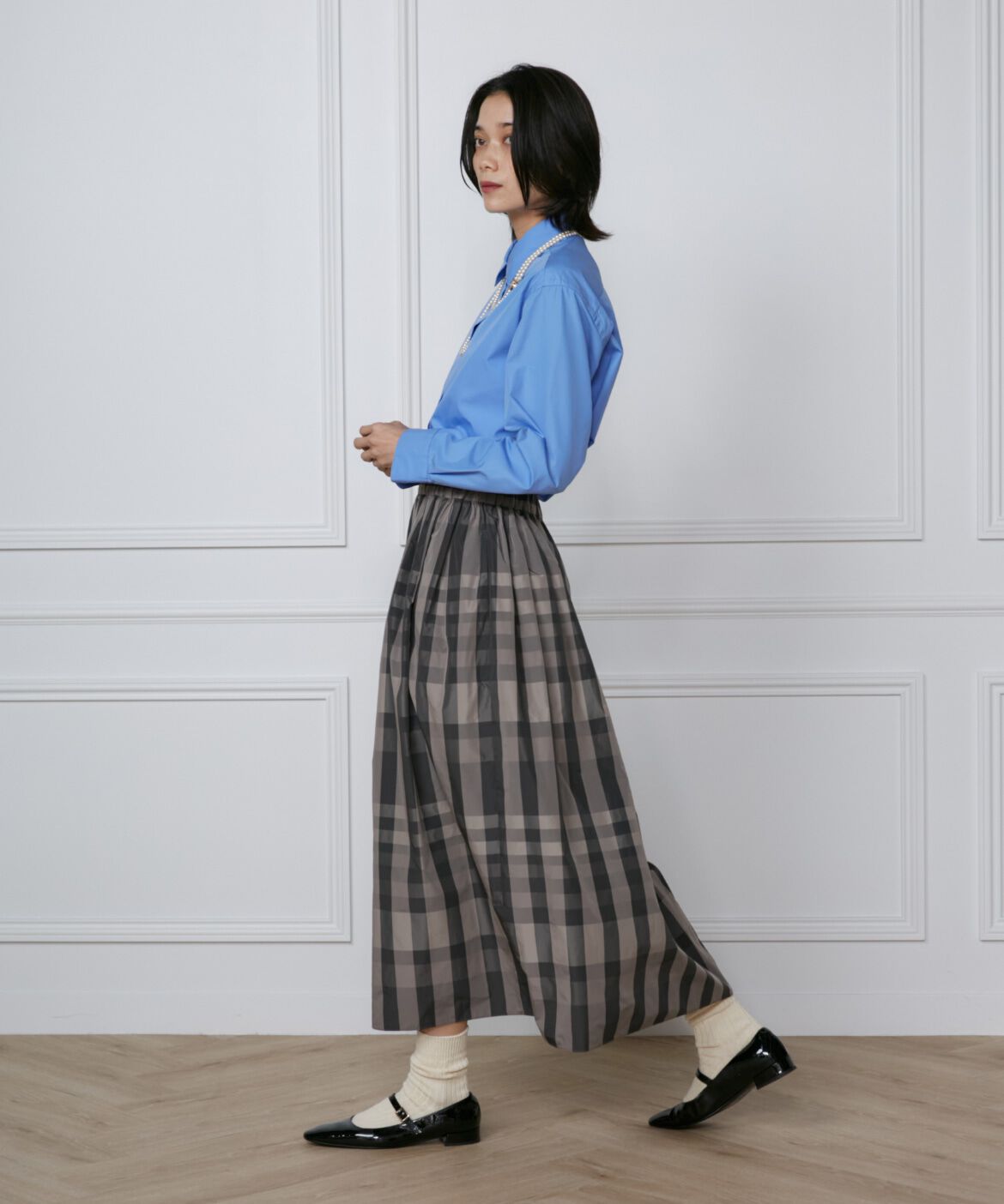 INED「《大きいサイズ》オーバーサイズシャツ」|シャツ・ブラウス|