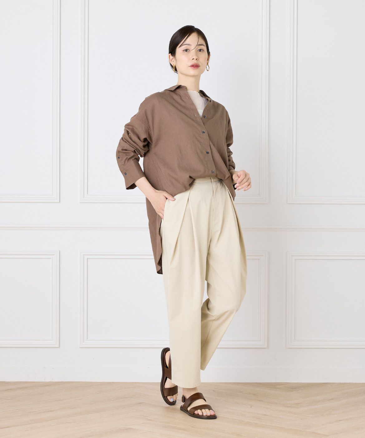 DAY by DAY it&rsquo;s international「オーバーサイズリネンシャツ《FUDGE 7月号掲載商品》」|シャツ・ブラウス|