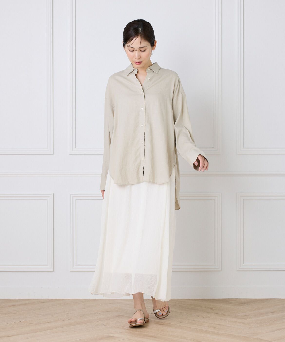 DAY by DAY it&rsquo;s international「オーバーサイズリネンシャツ《FUDGE 7月号掲載商品》」|シャツ・ブラウス|