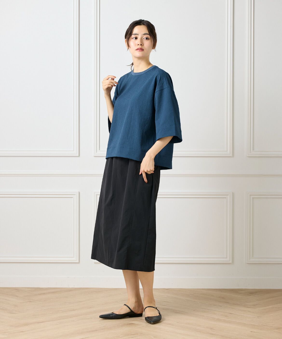 DAY by DAY it&rsquo;s international「バックタックＴブラウス《グランサッカー》」|シャツ・ブラウス|