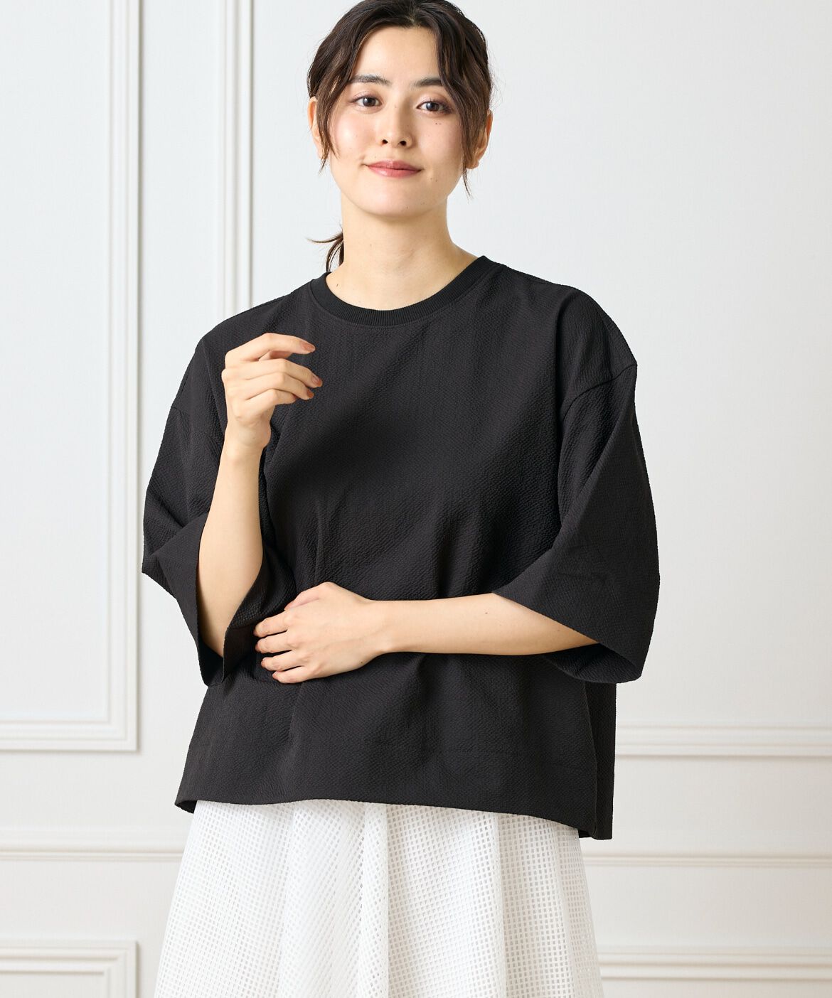 DAY by DAY it&rsquo;s international「バックタックＴブラウス《グランサッカー》」|シャツ・ブラウス|