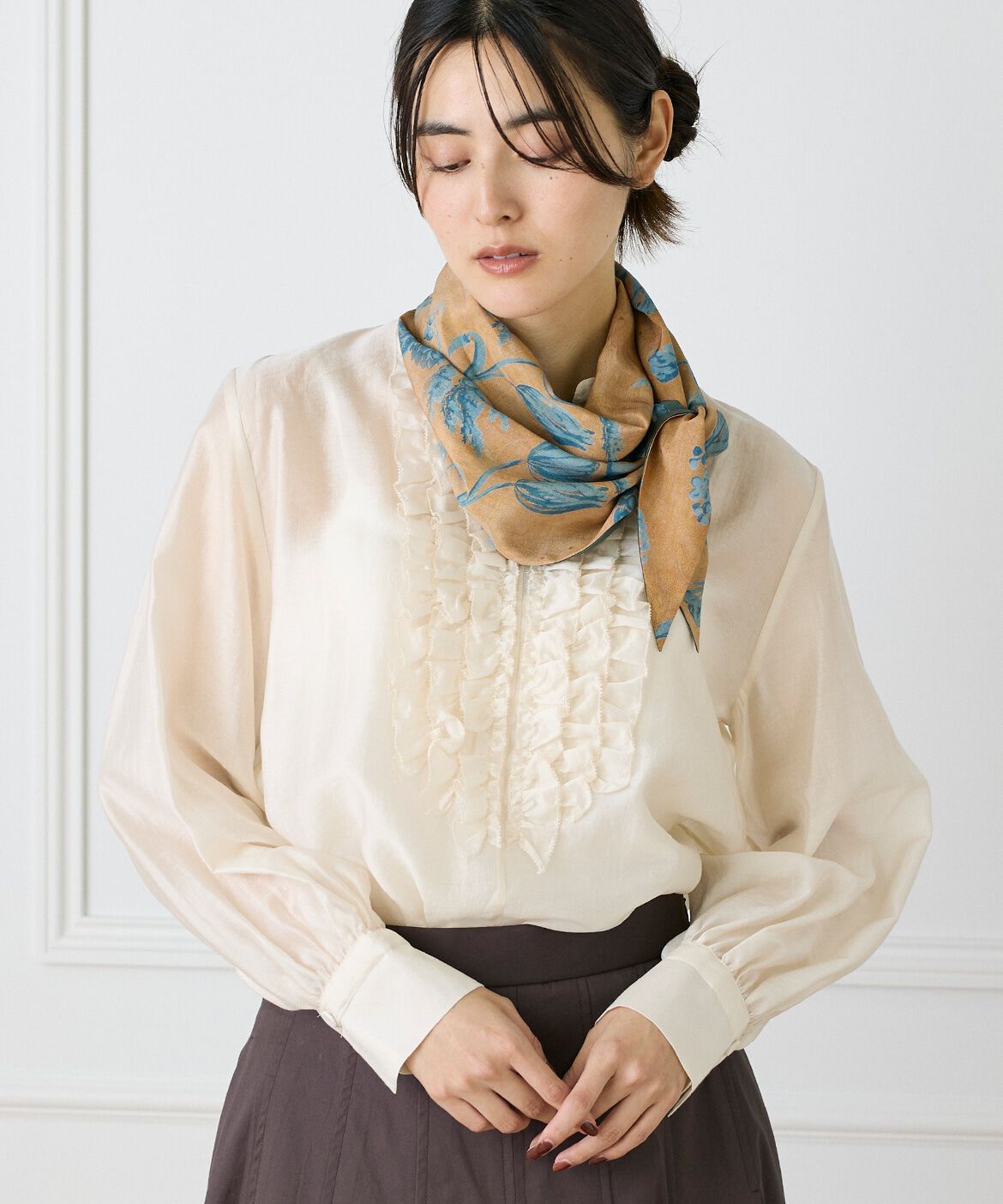 INED「ラッフルブラウス」|シャツ・ブラウス|