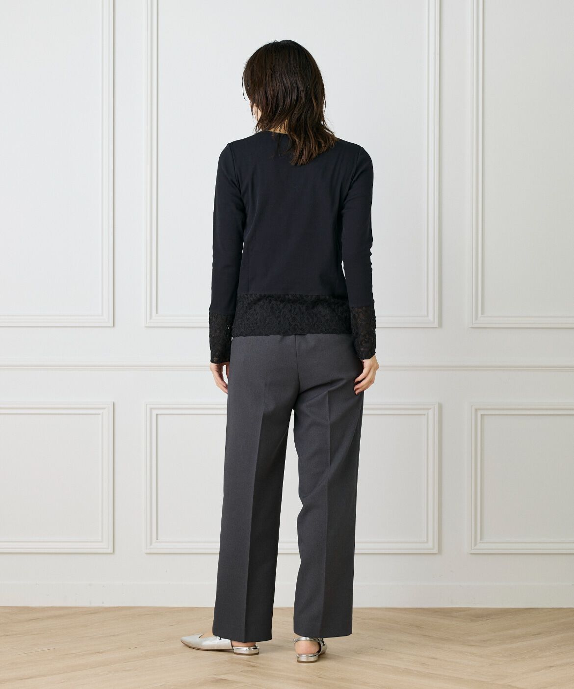 DAY by DAY it&rsquo;s international「レースドッキングクルーネックカットソー」|Tシャツ・カットソー|