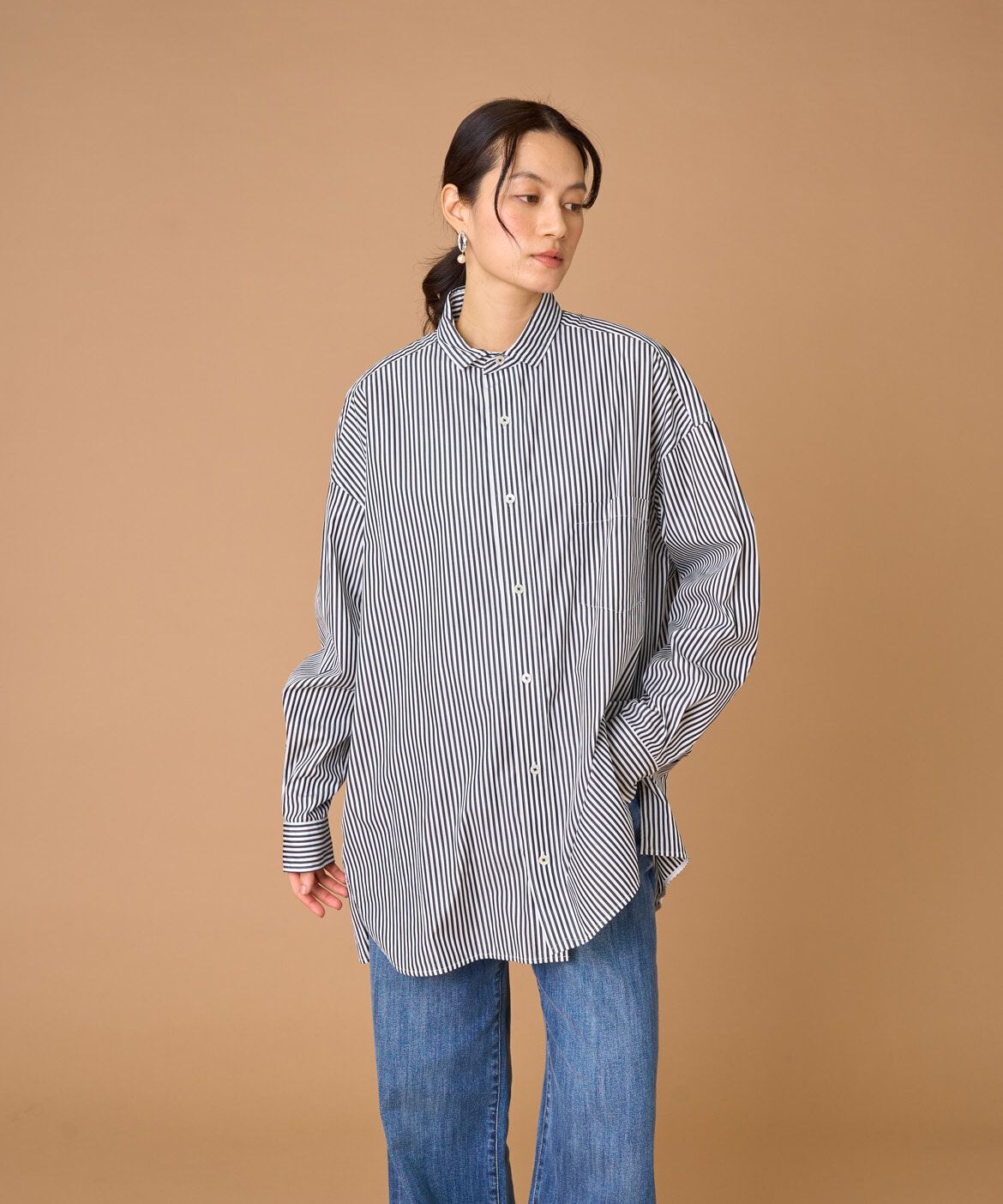 INED「TICCA スクエアビックシャツ TBEA-103」|シャツ・ブラウス|