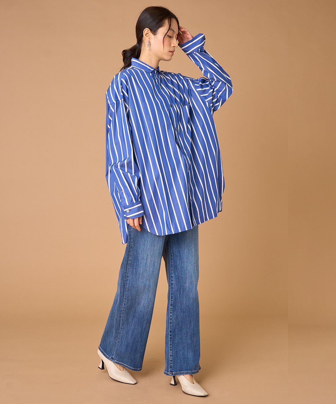 INED「TICCA スクエアビックシャツ TBEA-103」|シャツ・ブラウス|