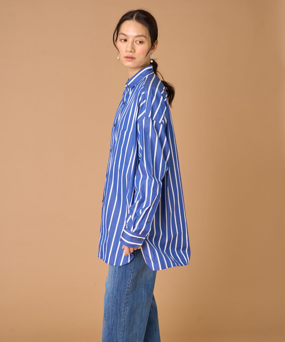 INED「TICCA スクエアビックシャツ TBEA-103」|シャツ・ブラウス|