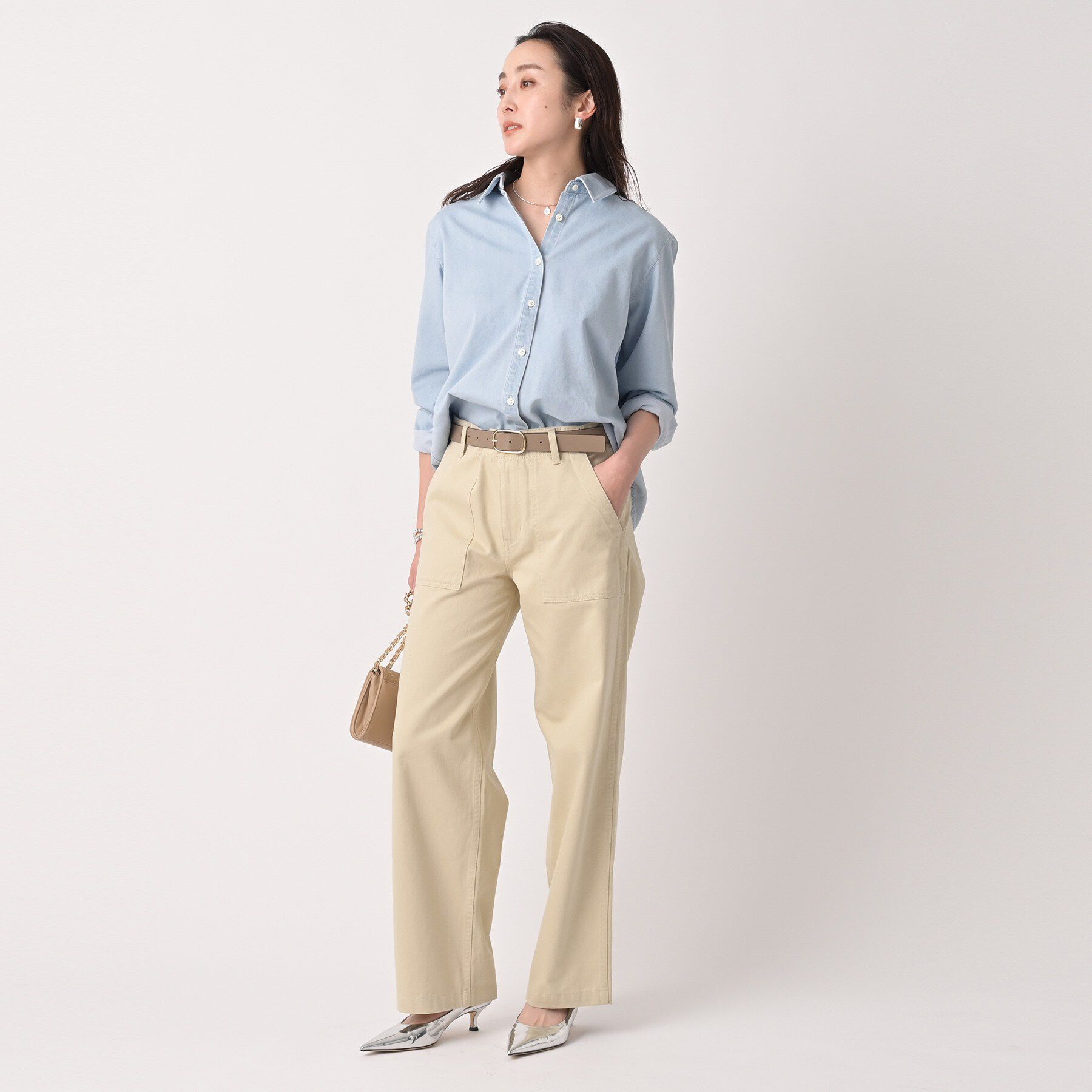 UNTITLED「ライトウェイトデニムブラウス」|シャツ・ブラウス|