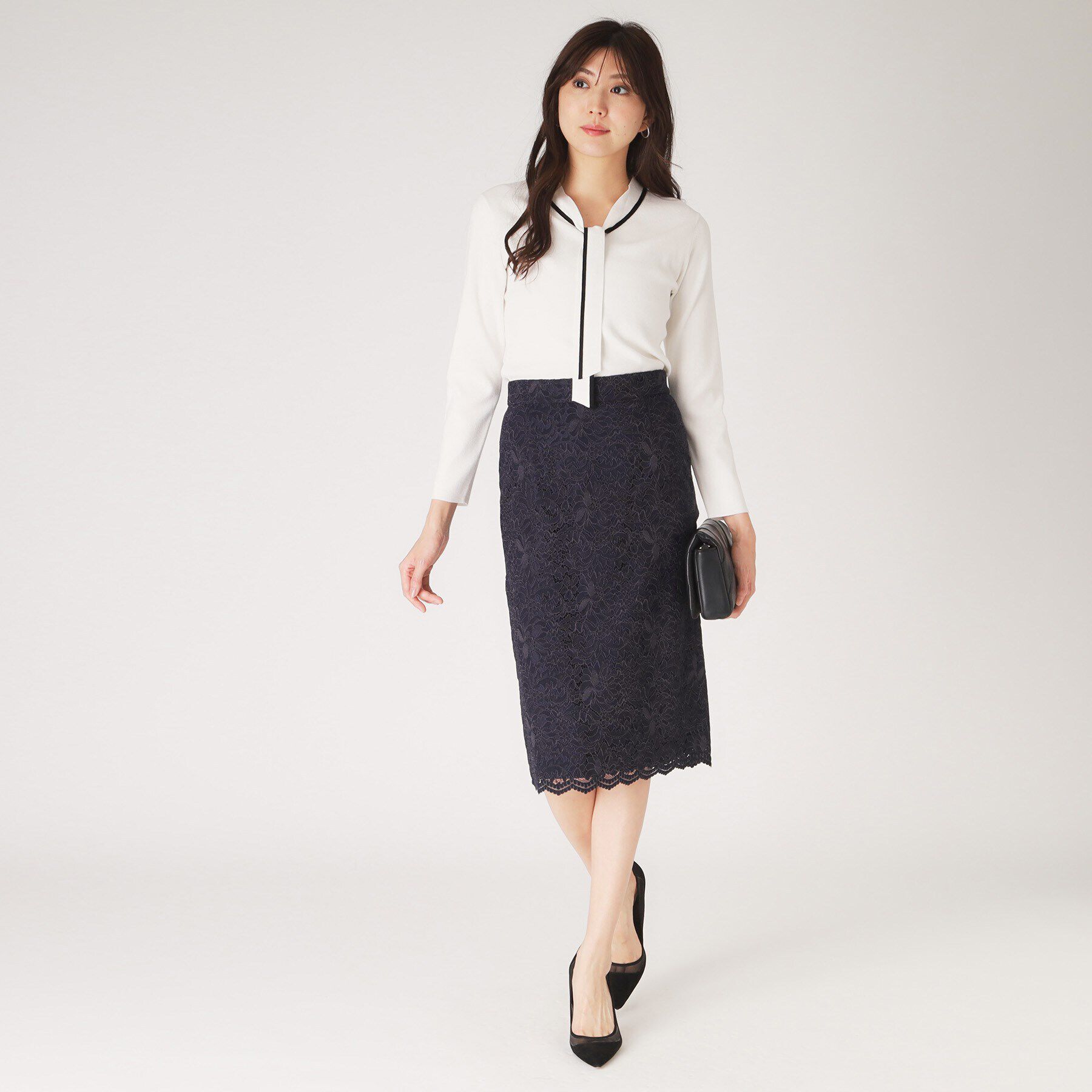 COUP DE CHANCE「【洗える】レースタイトスカート」|スカート|