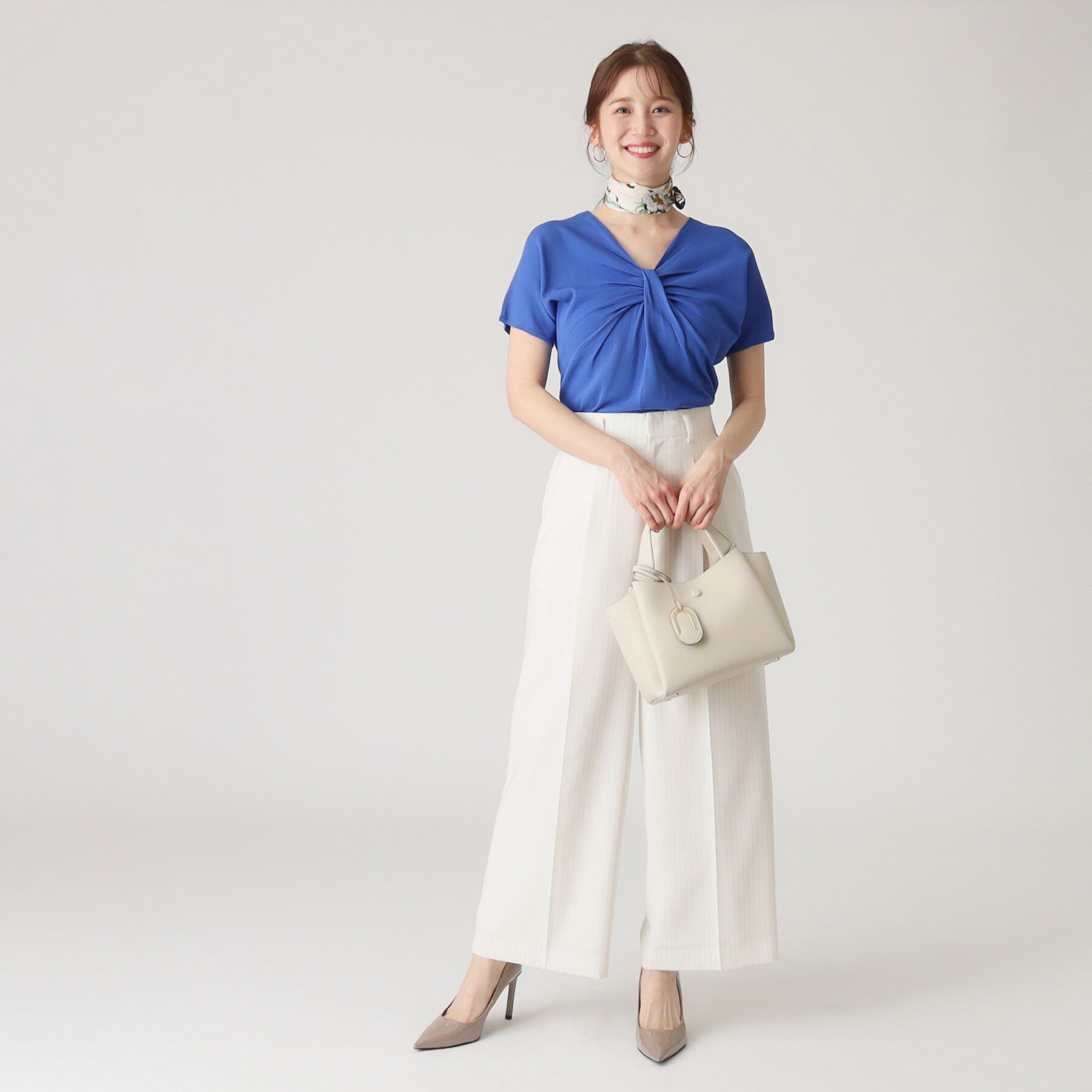 COUP DE CHANCE「【洗える】捻りデザインのニットトップス」|ニット・セーター|