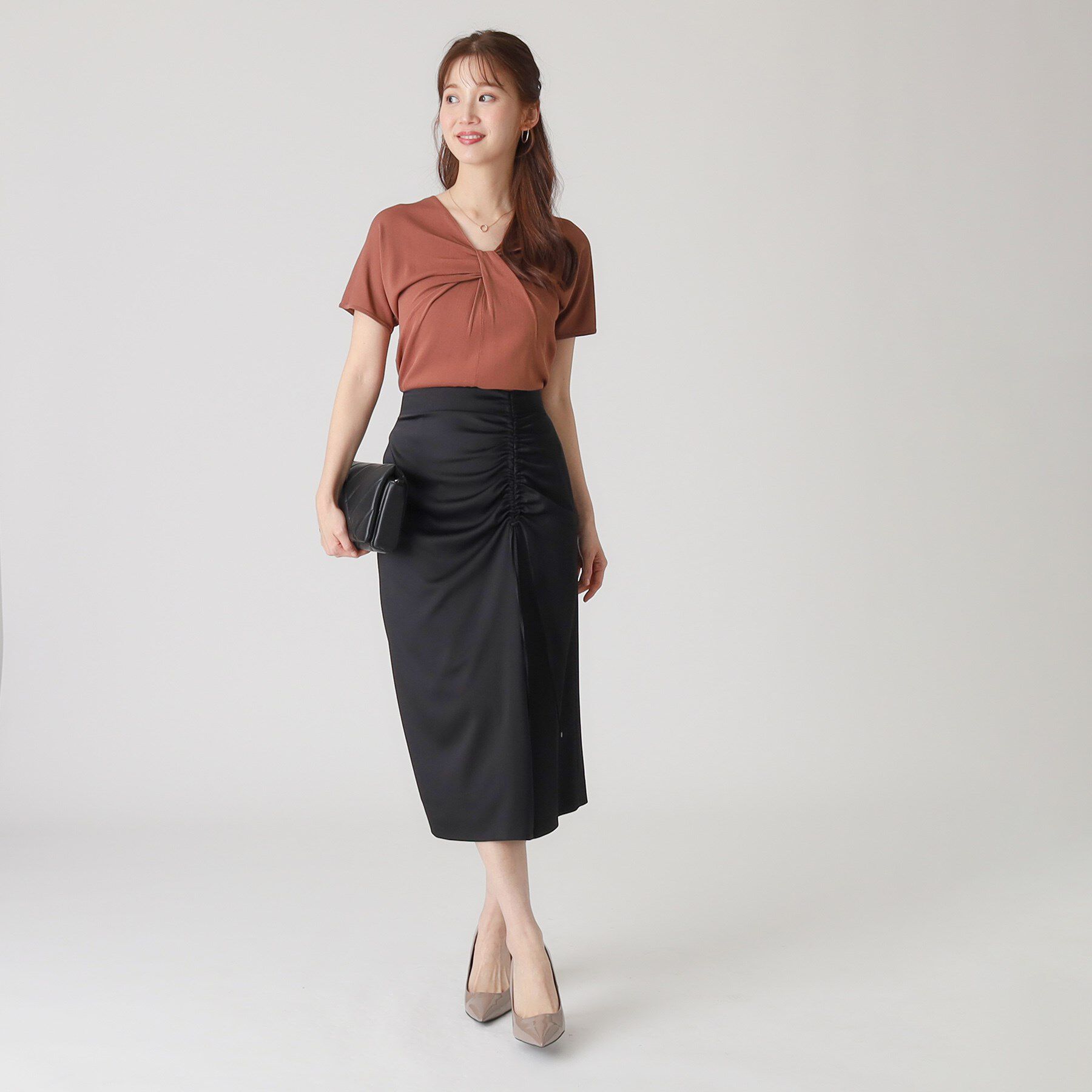COUP DE CHANCE「【洗える／日本製】ドロストデザイン ナロータイトスカート」|スカート|