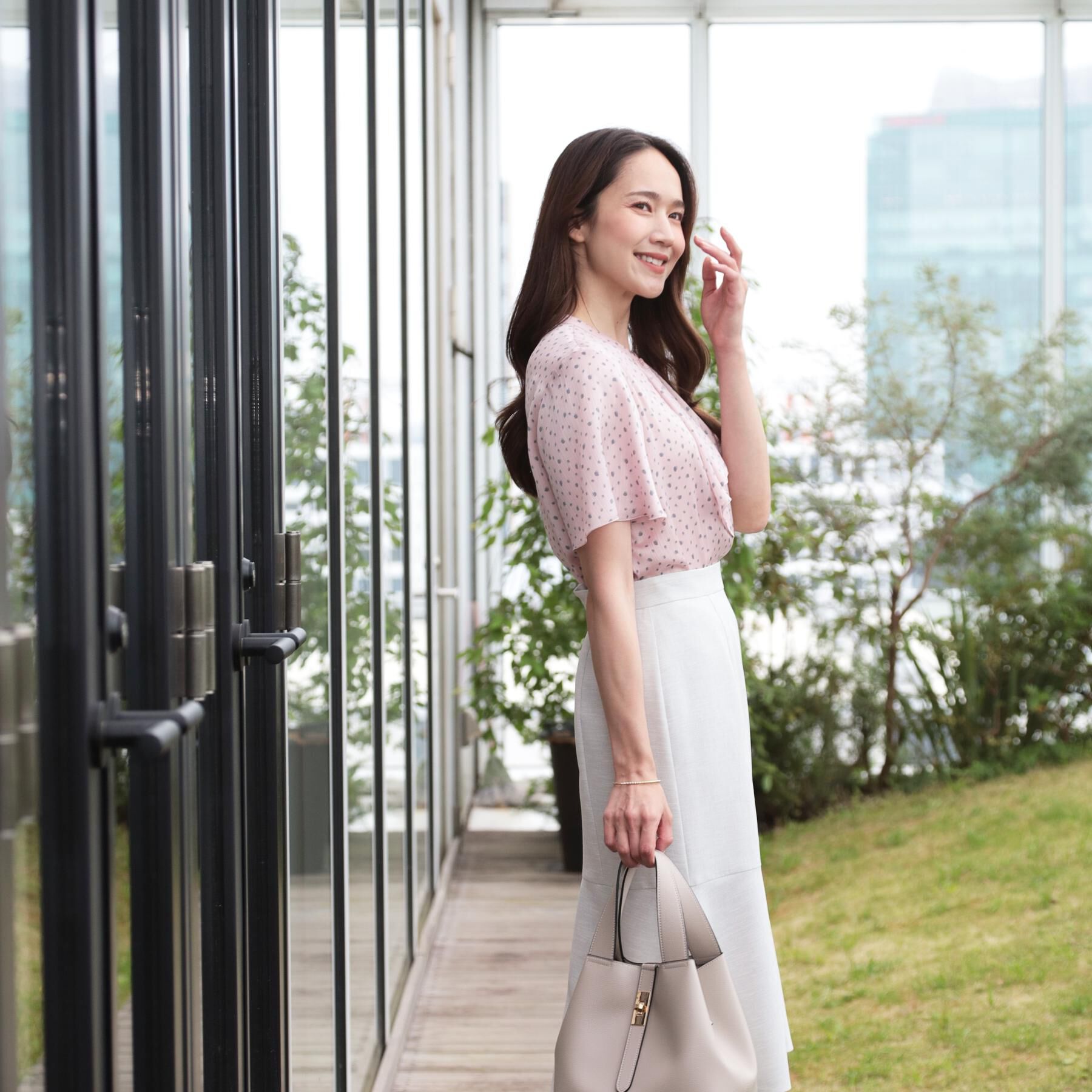 COUP DE CHANCE「【洗える】フリルデザインブラウス」|シャツ・ブラウス|