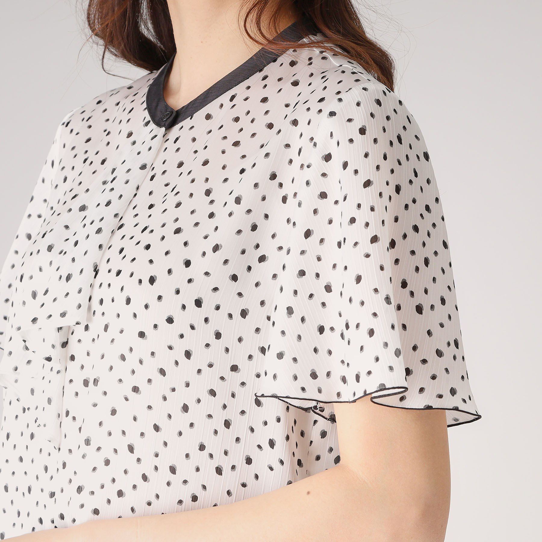 COUP DE CHANCE「【洗える】フリルデザインブラウス」|シャツ・ブラウス|