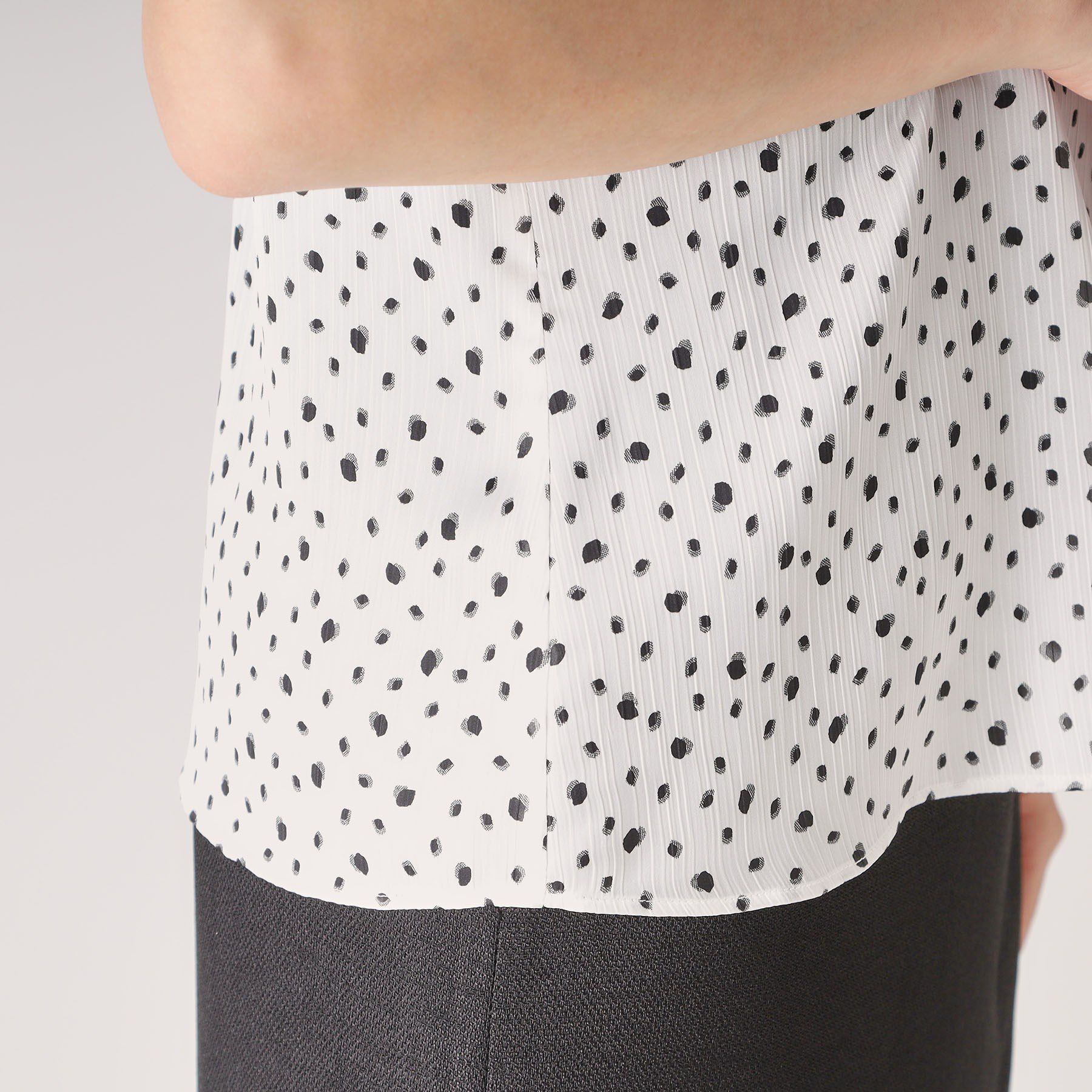 COUP DE CHANCE「【洗える】フリルデザインブラウス」|シャツ・ブラウス|