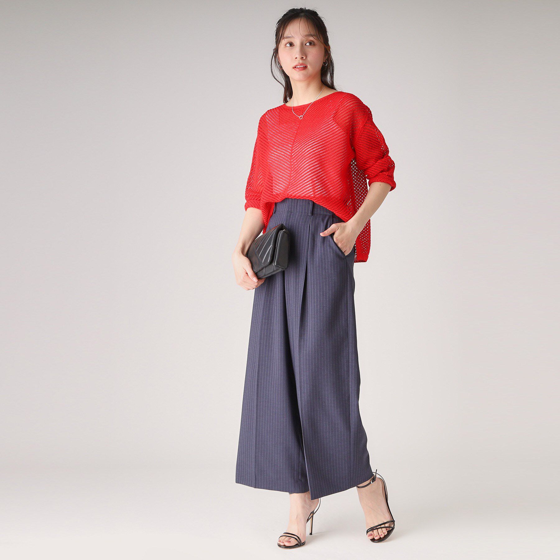 COUP DE CHANCE「【洗える／日本製】和紙混ニットプルオーバー」|ニット・セーター|