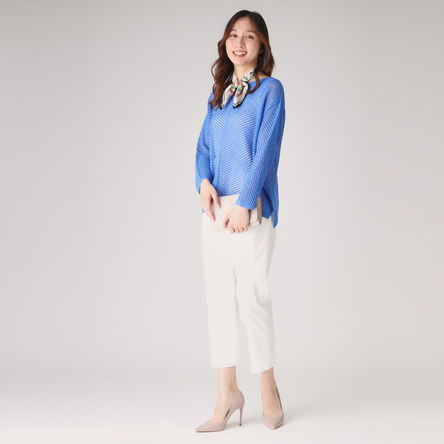 COUP DE CHANCE「【洗える／日本製】和紙混ニットプルオーバー」|ニット・セーター|