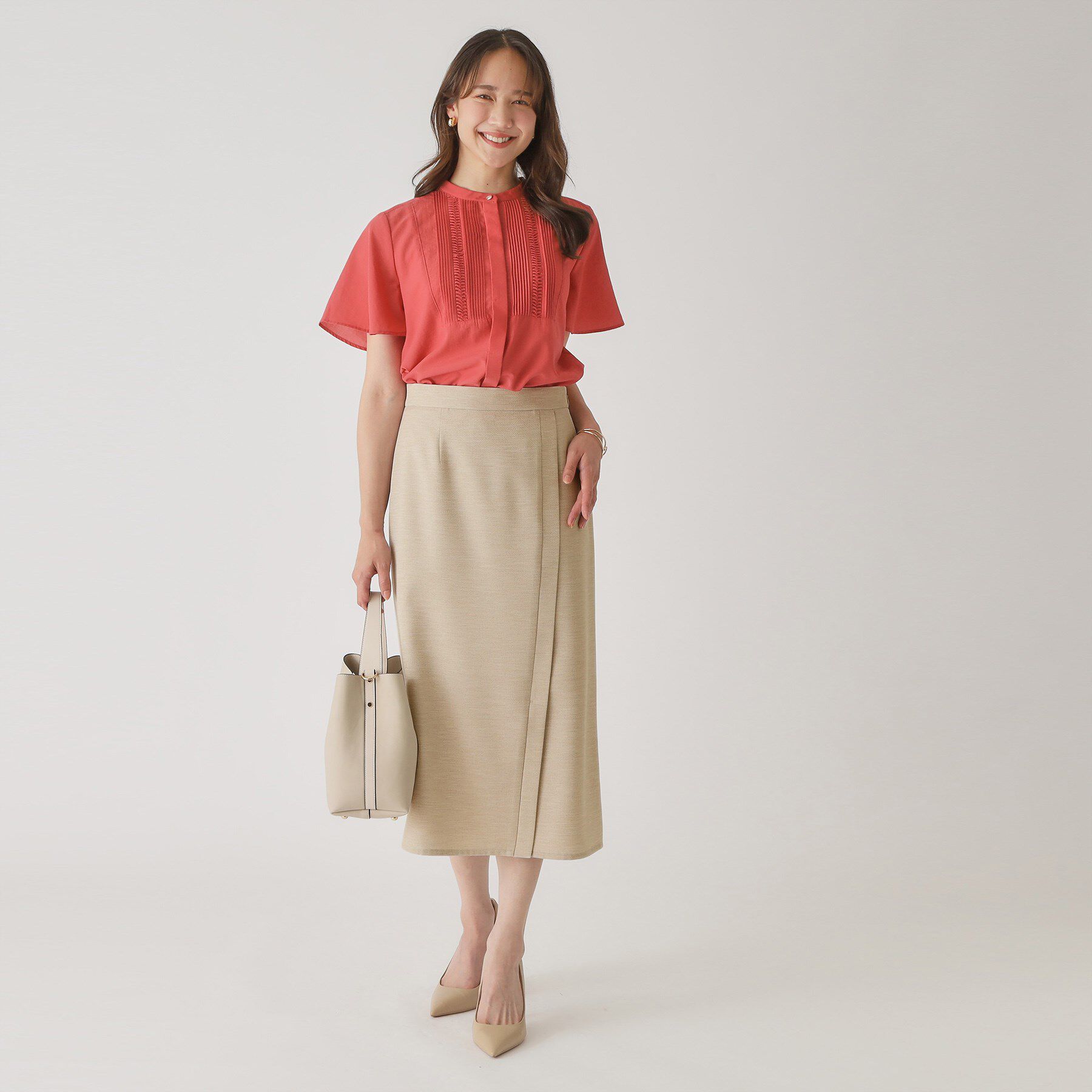 COUP DE CHANCE「【手洗い可／日本製】きれいめデザインタイトスカート」|スカート|