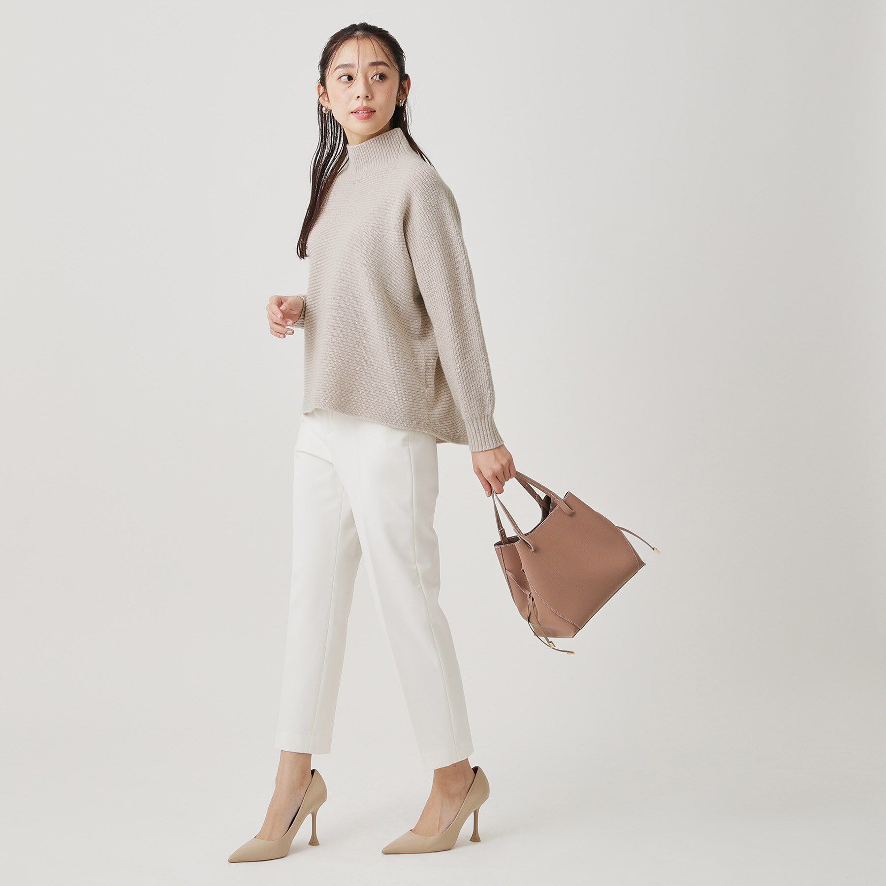 COUP DE CHANCE「【手洗い可／日本製／温かく軽い】ミドルゲージニットトップス」|ニット・セーター|