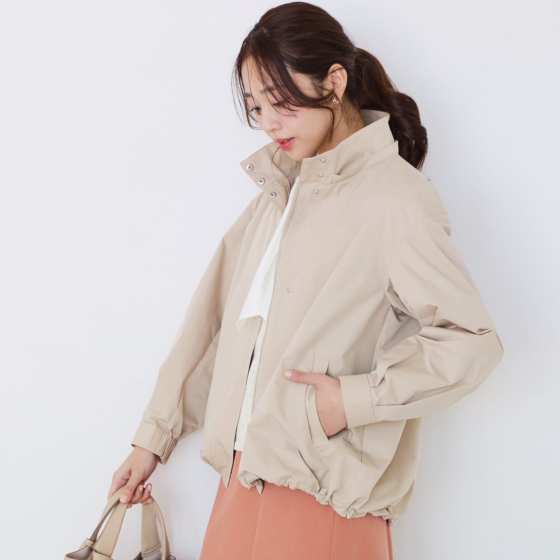 COUP DE CHANCE「【手洗い可／裏地なし／袖プッシュアップ可／フード取外し可】マウンテンパーカー」|ブルゾン・スタジャン|