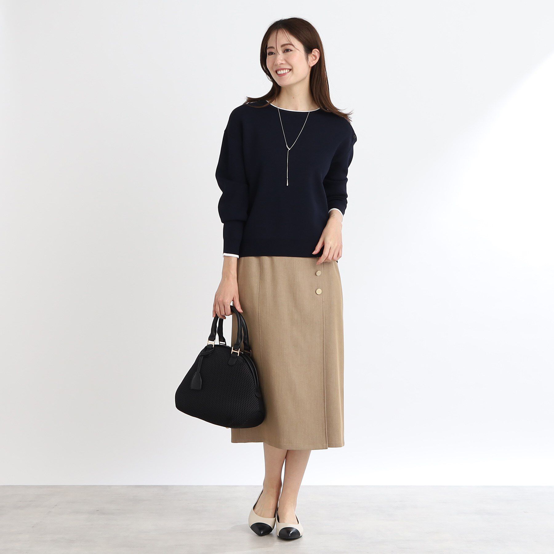 Reflect「【WEB限定カラーあり／セットアップ可】ダブルジャカードニット」|ニット・セーター|