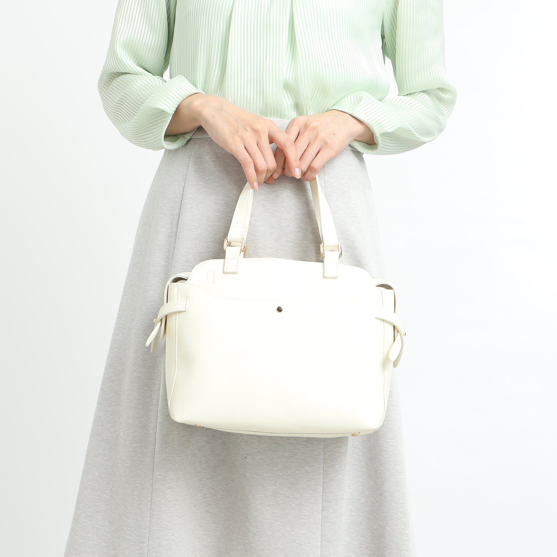 Reflect「【たっぷり収納！あおりポケット／通勤にぴったり◎／WEB先行カラーあり】ショルダー付きミディアムバッ」|トートバッグ|