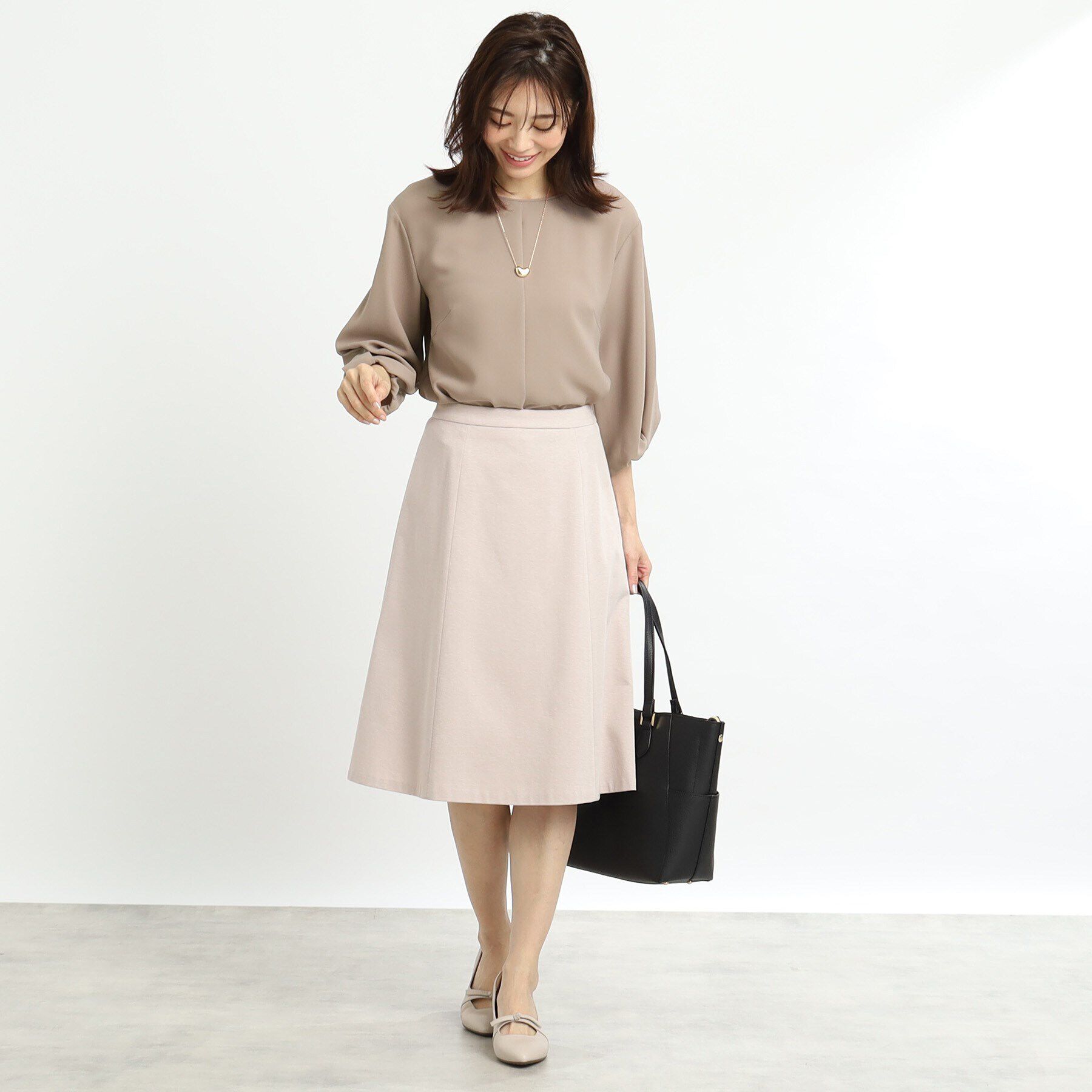 Reflect「【セットアップ可能】バックサテンブラウス」|シャツ・ブラウス|