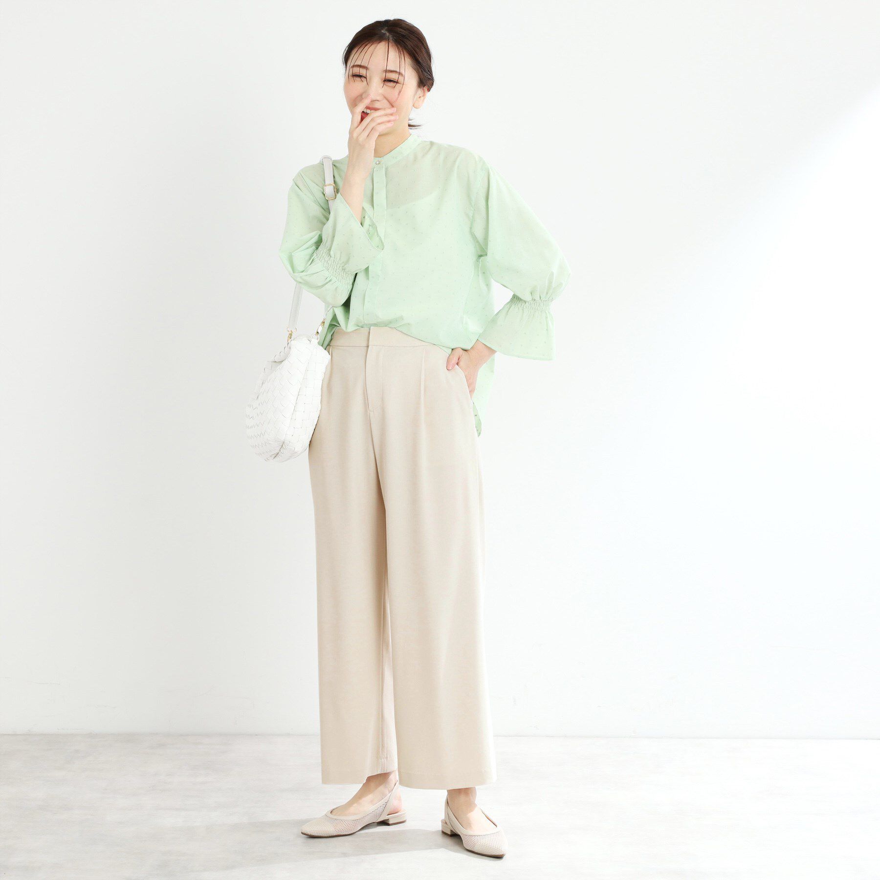 Reflect「【マシンウォッシュ可／すっきりシルエット】ワイドシルエットパンツ」|その他|