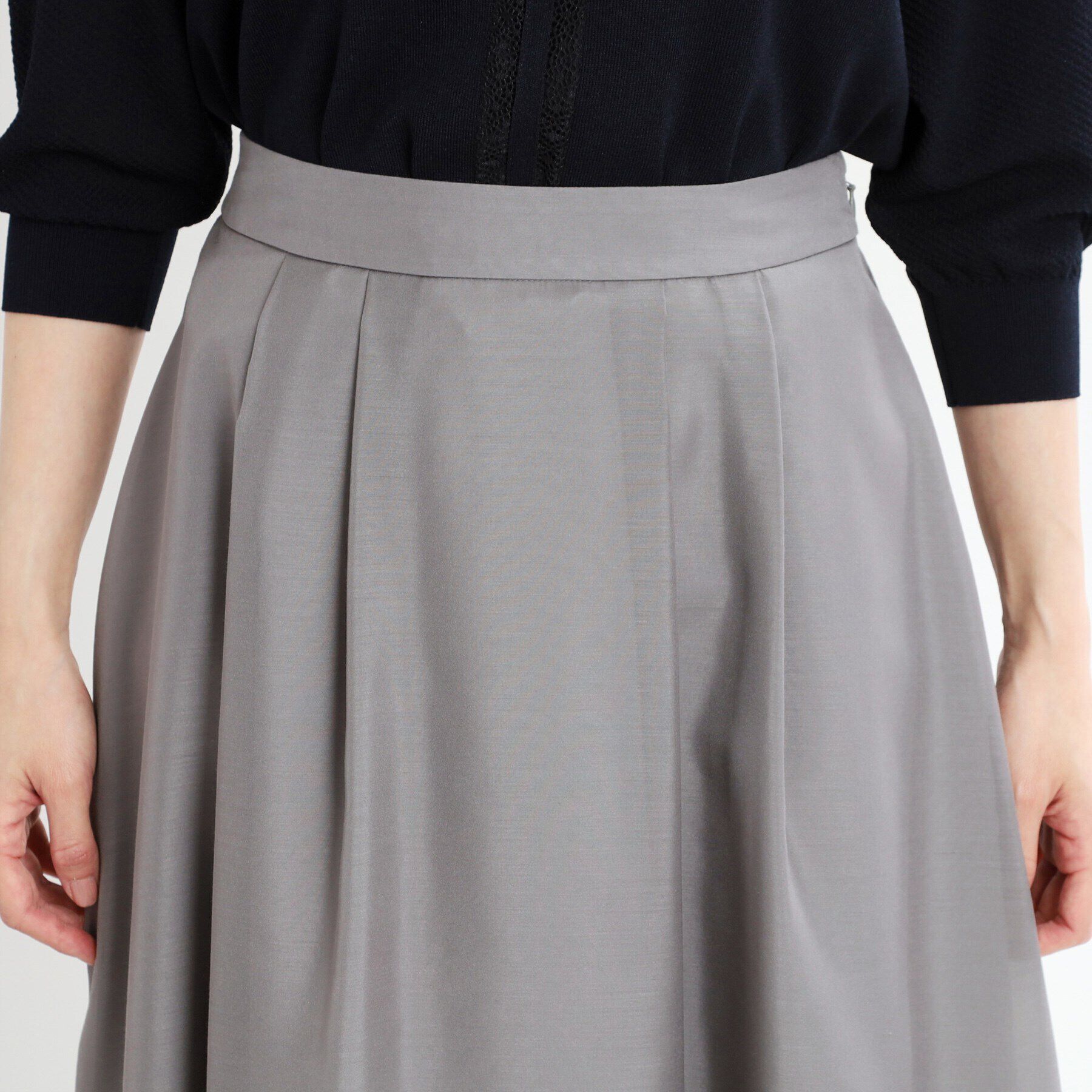 Reflect「【夏SALE／マシンウォッシュ可／春から夏まで着られる】シアーフレアスカート」|スカート|