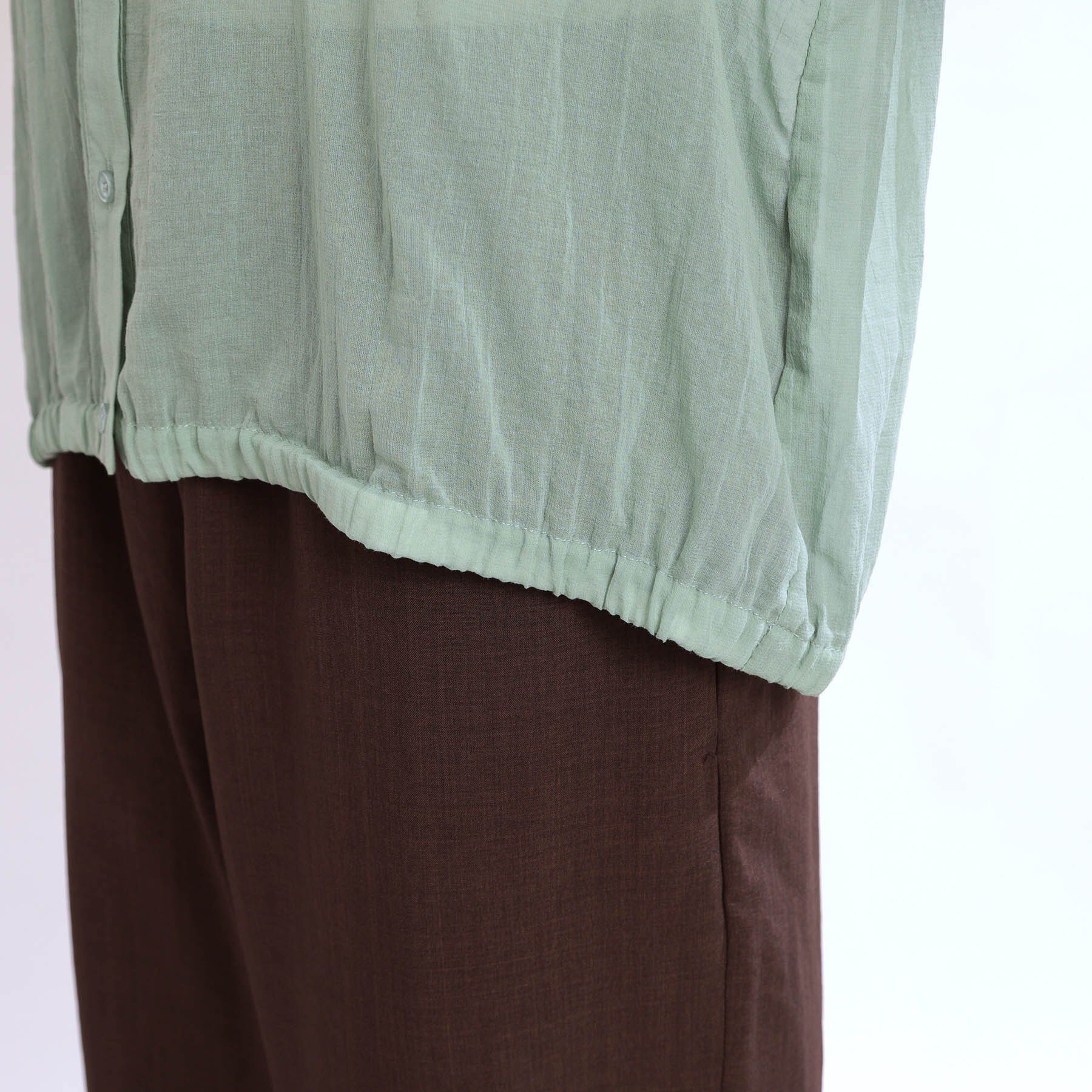 Reflect「【夏SALE／E‐QUALITY／手洗い可／羽織にも◎】シアーブラウス」|シャツ・ブラウス|